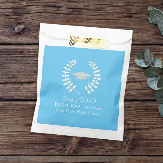 Afstuderen Snoep Favorieten Classic Carolina Blue Bedankzakje