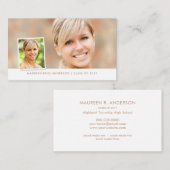 Afstuderen Sociale media Fotostijlnaamkaarten Contactkaartje (Voorkant / Achterkant)