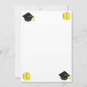 Afstuderen Softball Bedankkaart (Achterkant)