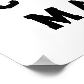 Afstuderen Softball Player Poster (Hoek)