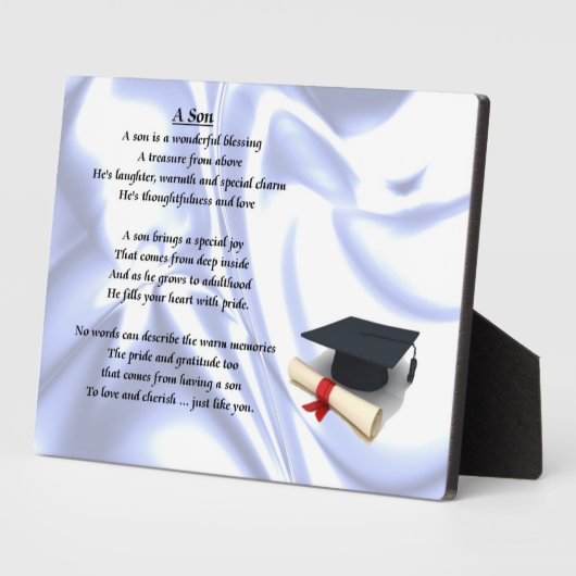 Afstuderen Son geem Plaque Fotoplaat (Zijkant)