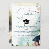 Afstuderen Son I kleurrijke aankondiging (Voorkant / Achterkant)