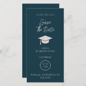 Afstuderen sparen de Aankondiging van het Afstuder (Voorkant / Achterkant)