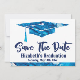 Afstuderen sparen de Datum Eenvoudige Legante Wate Save The Date