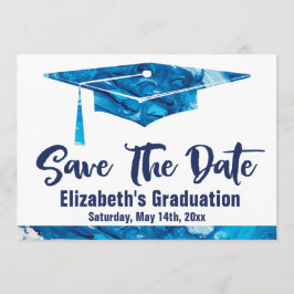 Afstuderen sparen de Datum Eenvoudige Legante Wate Save The Date