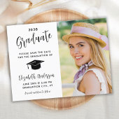 Afstuderen sparen de Datum Moderne Uitnodiging van