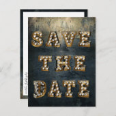 Afstuderen sparen de lichte brieven van het Theate Aankondigingskaart (Voorkant / Achterkant)