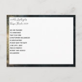 Afstuderen sparen de lichte brieven van het Theate Aankondigingskaart (Achterkant)