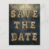 Afstuderen sparen de lichte brieven van het Theate Aankondigingskaart (Voorkant)