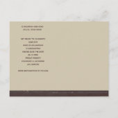 Afstuderen Sparen de Pagina Rustic van de Foto van Uitnodiging Briefkaart (Achterkant)