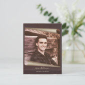 Afstuderen Sparen de Pagina Rustic van de Foto van Uitnodiging Briefkaart (Staand voorkant)