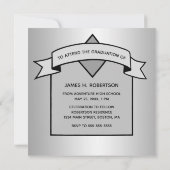 Afstuderen Sparen de Pet van het Afstudeerder van  Aankondiging (Achterkant)