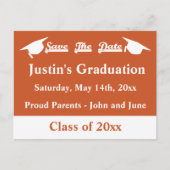 Afstuderen sparen de Sinaasappel van de Kaart van  (Voorkant)