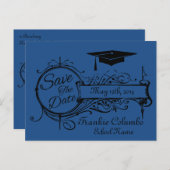 Afstuderen sparen het Briefkaart van de Datum (Voorkant / Achterkant)