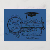 Afstuderen sparen het Briefkaart van de Datum (Voorkant)