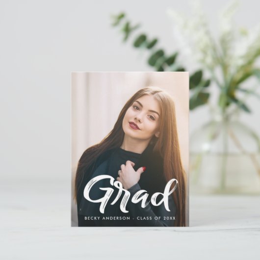 afstuderen sparen het datumbriefkaart briefkaart (Staand voorkant)