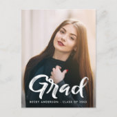 afstuderen sparen het datumbriefkaart briefkaart (Voorkant)