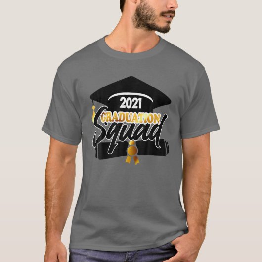 Afstuderen Squad 2021, Afstuderen 2021, klasse 2 T-shirt (Voorkant)