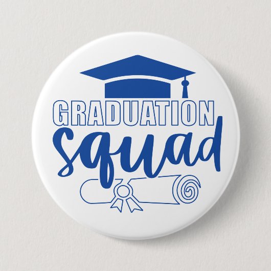 Afstuderen Squad 2023 Afstuderen Ronde Button 7,6 Cm (Voorkant)