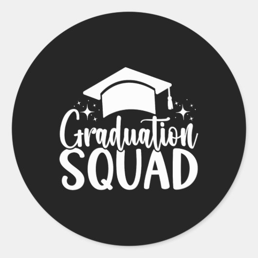 Afstuderen Squad CL van 2025 Afstuderen Ronde Sticker (Voorkant)
