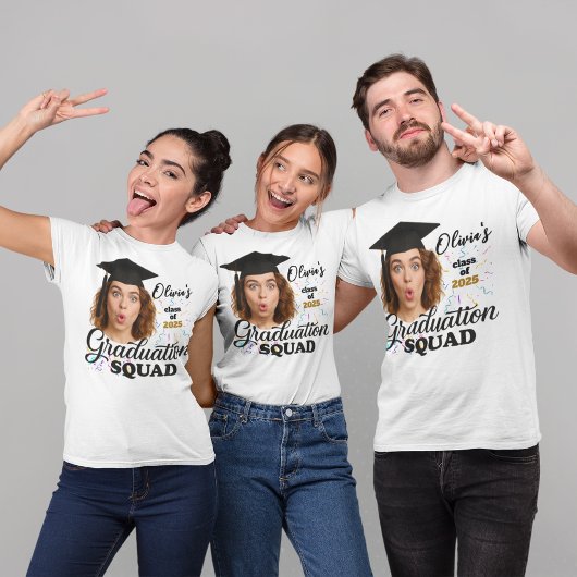 Afstuderen Squad Gepersonaliseerde Familie Matchin Tri-Blend Shirt