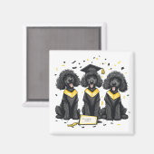 Afstuderen Standaard Poedelhonden Magneet (Voorkant / Achterkant)