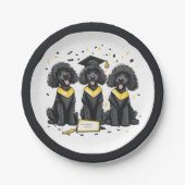 Afstuderen Standaard Poedelhonden Papieren Bordje (Voorkant)