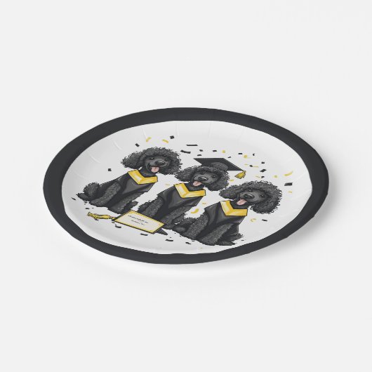 Afstuderen Standaard Poedelhonden Papieren Bordje (Gekanteld)