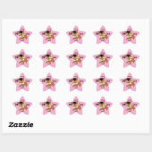 Afstuderen Star Puppy Sticker Roze (Vel)