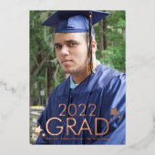 Afstuderen Stars Foto geperste Folie aankondiging (Voorkant)