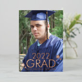 Afstuderen Stars Foto geperste Folie aankondiging (Staand Voorkant)