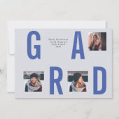 Afstuderen Start 3 Foto Collage Blue Kaart (Voorkant)