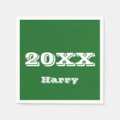 Afstuderen Start Aangepersonaliseerd Napkins Servet (Voorkant)