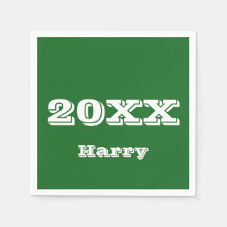 Afstuderen Start Aangepersonaliseerd Napkins Servet
