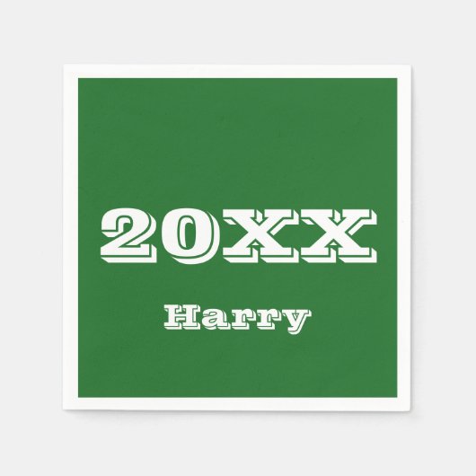 Afstuderen Start Aangepersonaliseerd Napkins Servet (Voorkant)
