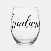 Afstuderen Stemless wijnglas Wijnglas Zonder Voet (Voorkant)