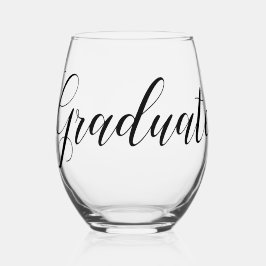 Afstuderen Stemless wijnglas Wijnglas Zonder Voet