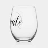 Afstuderen Stemless wijnglas Wijnglas Zonder Voet (Links)