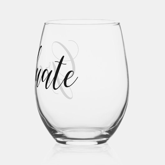 Afstuderen Stemless wijnglas Wijnglas Zonder Voet (Links)