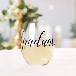 Afstuderen Stemless wijnglas Zonder Voet