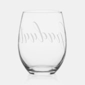 Afstuderen Stemless wijnglas Zonder Voet (Achterkant)