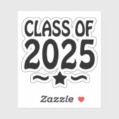 Afstuderen Sterklasse van 2025 Sticker (Vel)