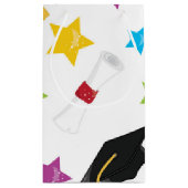 Afstuderen sterren klein cadeauzakje (Achterkant)