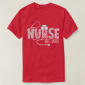 Afstuderen Stethoscope Nursi T-shirt (Design voorkant)