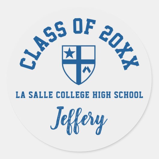 Afstuderen Stickers La Salle College High School (Voorkant)