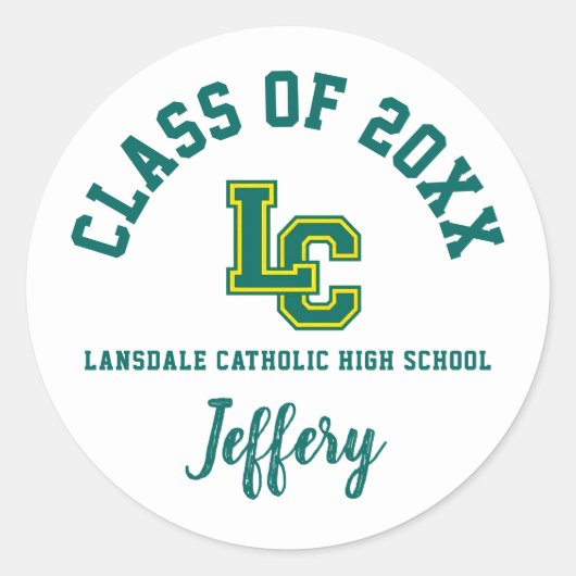Afstuderen Stickers Lansdale Catholic High School (Voorkant)