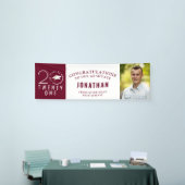 Afstuderen Stijlvol 2021 Typografie Foto maroon Spandoek (Beurs)