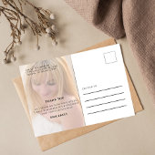 Afstuderen stijlvolle gouden typografie script fot briefkaart