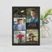 Afstuderen Stijlvolle klasse Jaar 5 Aangepaste kle Aankondiging (Staand voorkant)