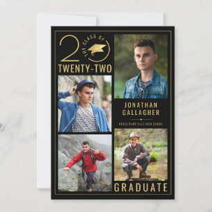 Afstuderen Stijlvolle klasse Jaar 5 Aangepaste kle Aankondiging